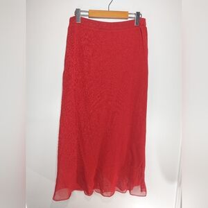 Moda Dionisio Pellizzari Red Maxi Skirt Size L